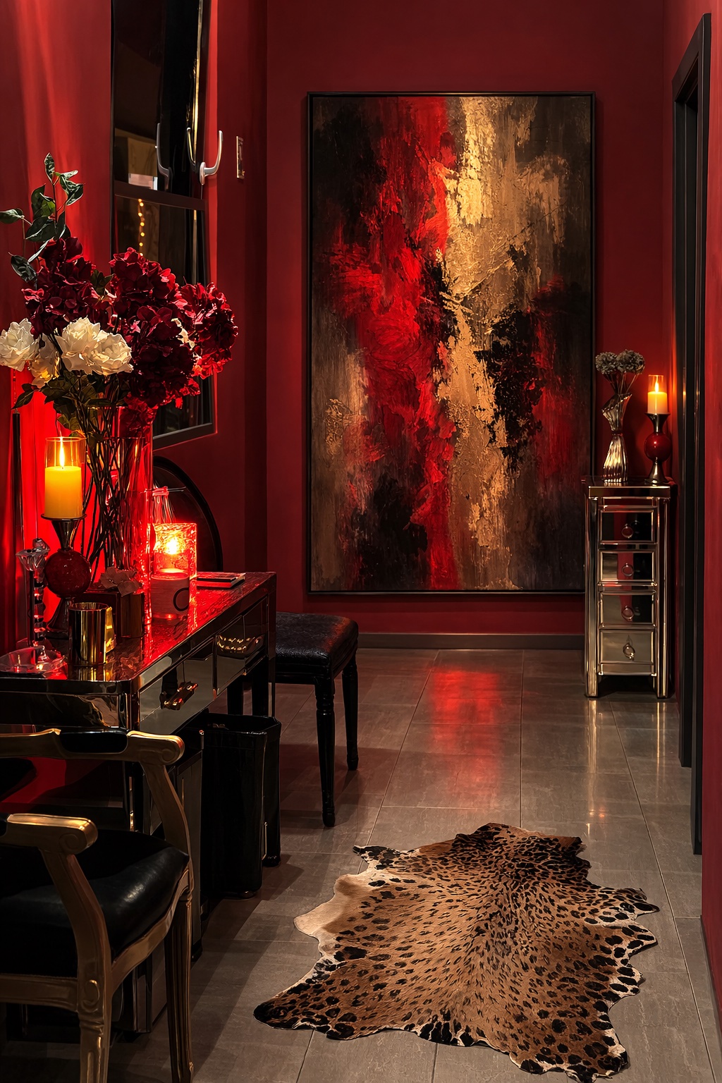 Luxurious hallway in the studio