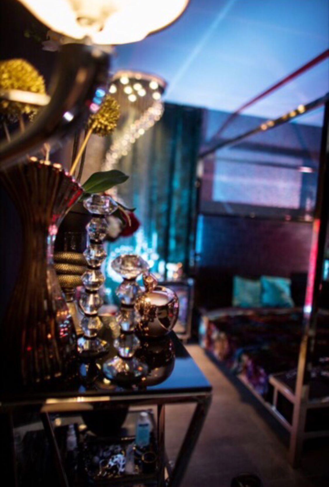 Luxury decorative detail inside the studio