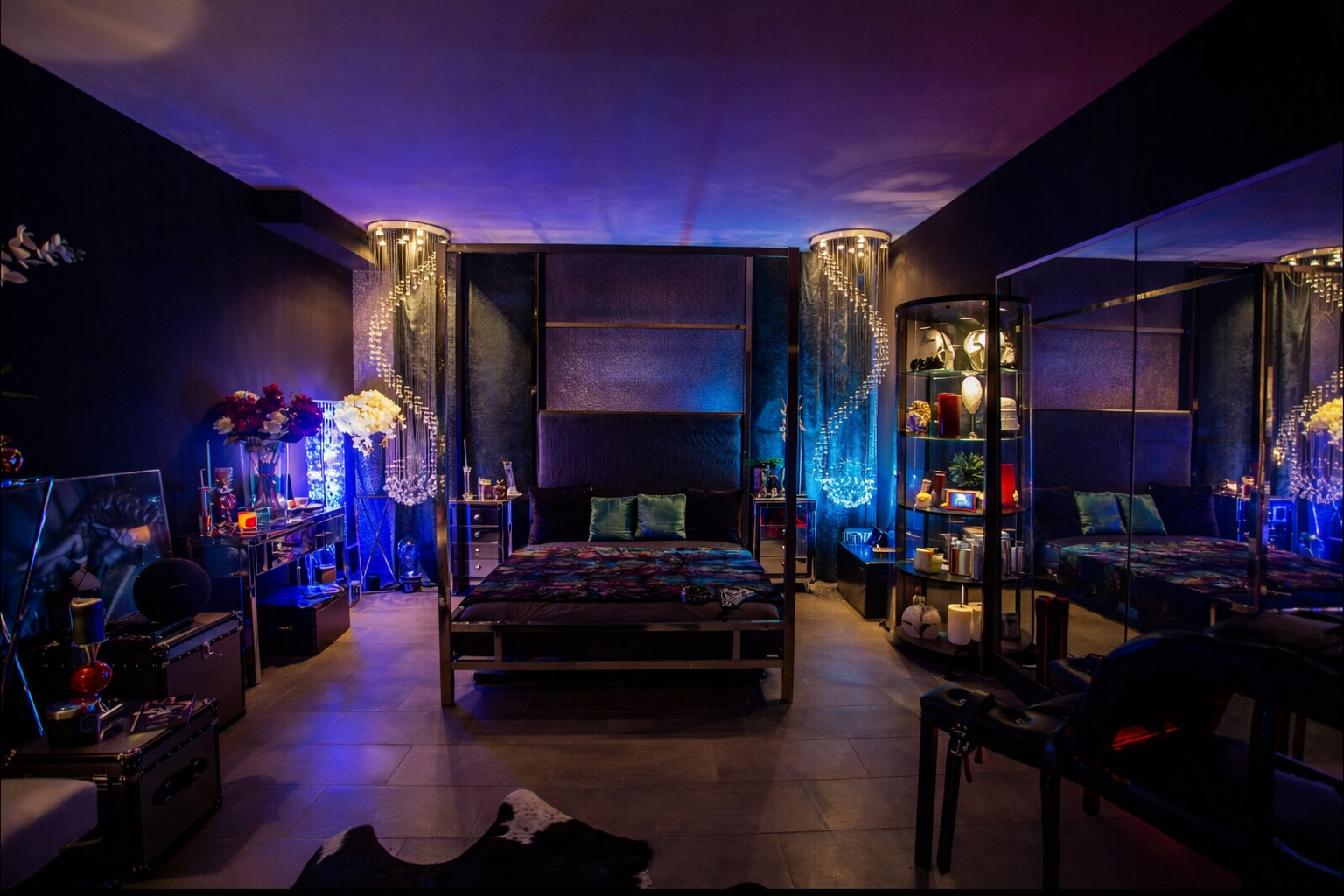 Main studio hero room with dramatic lighting